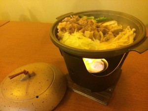 鶏の陶板焼き